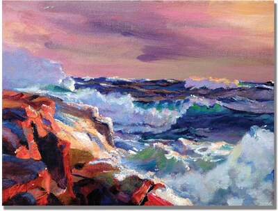Trademark Global David Lloyd Glover Surf Crashes Canvas Art, 35 x 47
