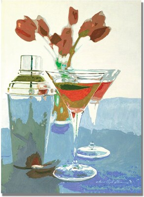 Trademark Global David Lloyd Glover Tulips and Martinis Canvas Art, 18 x 24
