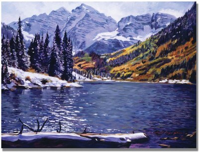 Trademark Global David Lloyd Glover Rocky Mountain Solitude Canvas Art, 24 x 32