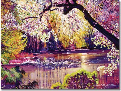 Trademark Global David Lloyd Glover Central Park Spring Pond Canvas Art, 24 x 32