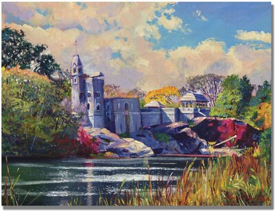 Trademark Global David Lloyd Glover Belvedere Castle Central Park Canvas Art, 18 x 24