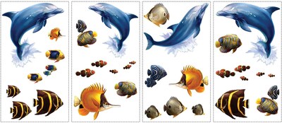 RoomMates® Under the Sea Peel and Stick Wall Decal, 10 x 18