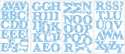 RoomMates® Express Yourself Blue Alphabet Peel and Stick Wall Decal, 10 x 18