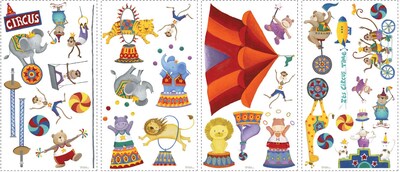 RoomMates® Big Top Circus Peel and Stick Wall Decal, 10 x 18
