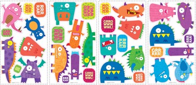 RoomMates® Monsters Peel and Stick Wall Decal, 10 x 18