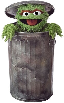 RoomMates® Oscar The Grouch Peel and Stick Giant Wall Decal, 18 x 40