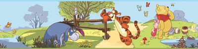 RoomMates® Pooh and Friends Peel and Stick Border, Multi-color, 180 L x 5 H