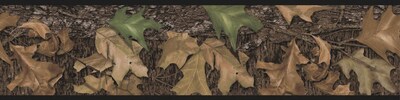 RoomMates® Mossy Oak Camo Peel and Stick Border, Multi-color, 5 H x 180