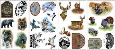 RoomMates® Wildlife Medley Peel and Stick Wall Decal, 10 x 18