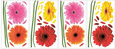 RoomMates® Small Gerber Daisies Peel and Stick Wall Decal, 10 x 18