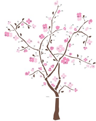 RoomMates® Spring Blossom Tree Peel and Stick Giant Wall Decal, 18 x 40