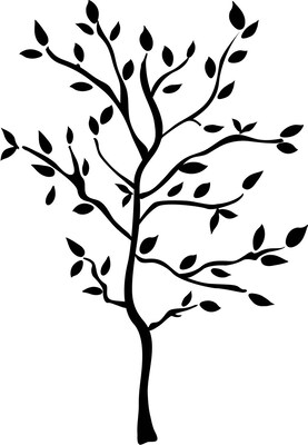 RoomMates® Tree Branches Peel and Stick Wall Decal, 18 x 40, 9 x 40