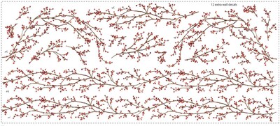 RoomMates® Berry Vine Peel and Stick Giant Wall Decal, 18 x 40