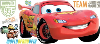RoomMates® Cars 2 Lightning McQueen Peel and Stick Giant Wall Decal, 18 x 40