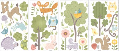 RoomMates® Woodland Animals Peel and Stick Wall Decal, 10 x 18