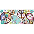 RoomMates® Hearts and Peace Signs Peel and Stick Giant Wall Decal, 18 x 40
