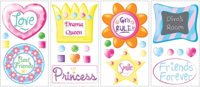RoomMates® Girly Frames Peel and Stick Wall Decal, 10 x 18
