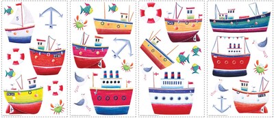 RoomMates® Ship Shape Peel and Stick Wall Decal, 10 x 18