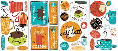 RoomMates® Cafe Peel and Stick Wall Decal, 10 x 18