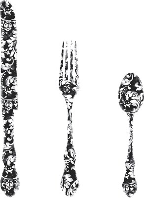 RoomMates® Good Times Silverware Giant Peel and Stick Wall Decal, 10 x 18