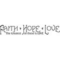 RoomMates® Faith, Hope, and Love Quote Peel and Stick Wall Decal, 9 3/4 x 13