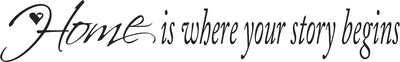 RoomMates® Home Is Where Your Story Begins Quote Peel and Stick Wall Decal, 9 3/4 x 13