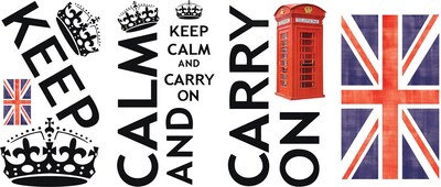 RoomMates® Keep Calm and Carry On Peel and Stick Wall Decal, 10 x 18