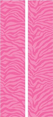 RoomMates® Pink and White Zebra Locker Peel and Stick Wall Decal, 8 3/5 x 40