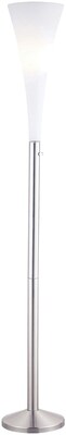 Adesso® 3078-22 Mimosa Floor Lamp, 1 x 150 W, Satin Steel
