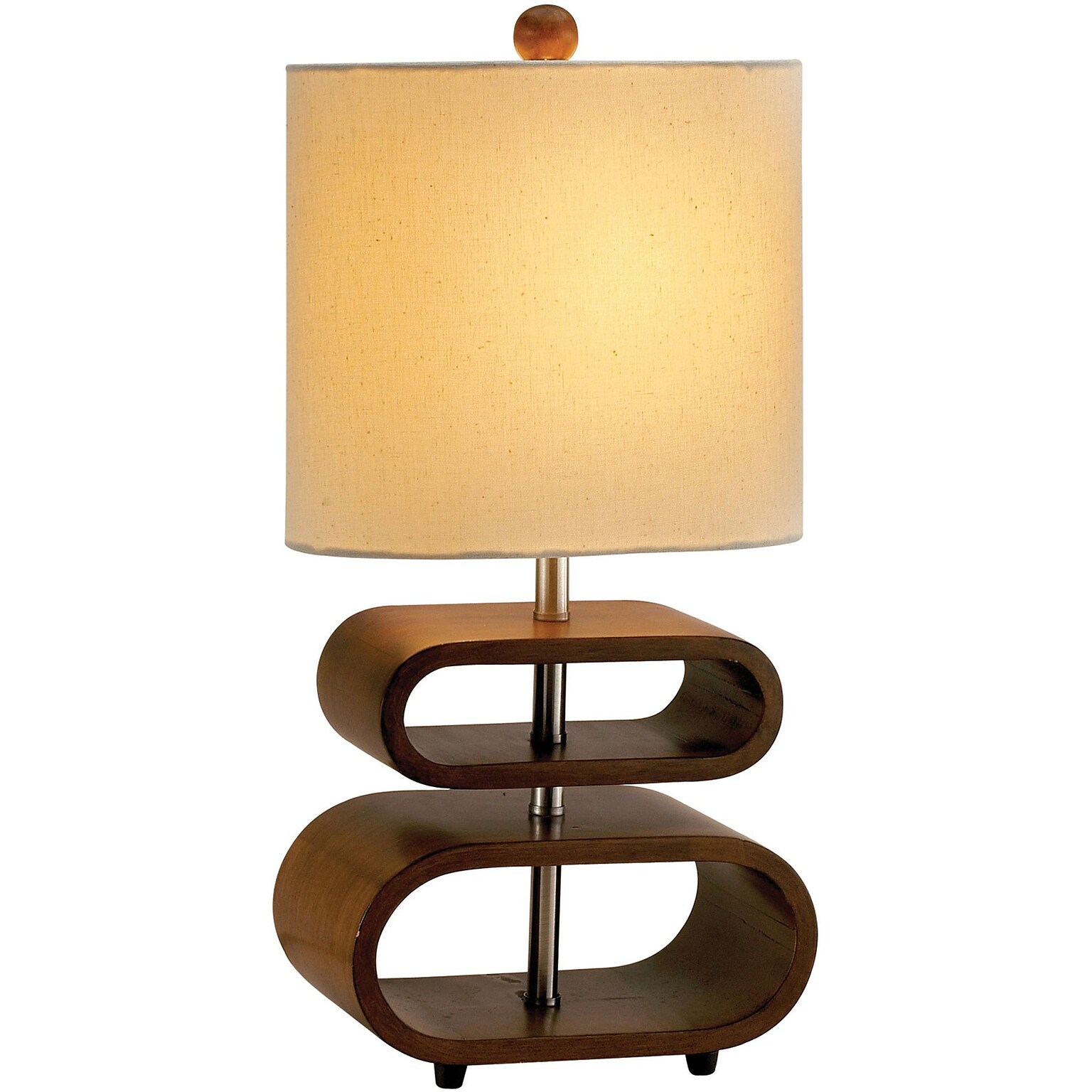 Adesso Rhythm Table Lamp, Walnut (3202-15 )