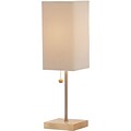 Adesso® Angelina 19H Incandescent Table Lamp, Natural Oak Wood (3327-12)