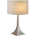 Adesso® Luxor Incandescent Tall Table Lamp, Satin Nickel/Chrome (6364-22)