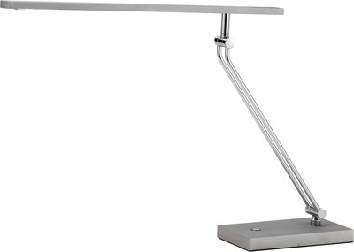 Adesso® 3392-22 Saber LED Desk Lamp, 1 x 7.2 W, Steel/Silver