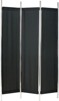 Adesso® HX1111-01 Rita Folding Screen, Black