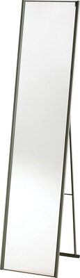 Adesso® WK2444-22 Alice Floor Mirror, Satin Steel