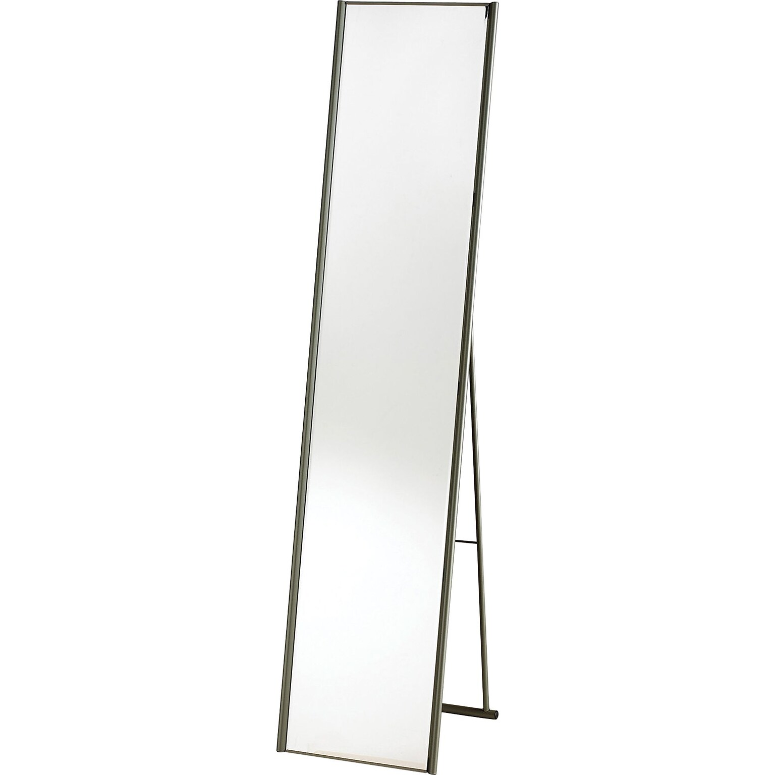 Adesso® WK2444-22 Alice Floor Mirror, Satin Steel