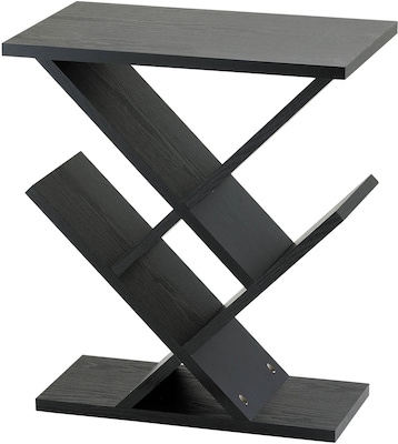 Adesso® Zig-Zag 19 x 12 Accent Table, Dark Wood (WK4614-01)