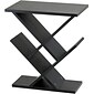 Adesso® Zig-Zag 19" x 12" Accent Table, Dark Wood (WK4614-01)