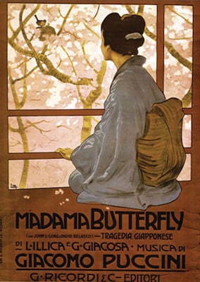Trademark Global Giacamo Puccini -Madam Butterfly Canvas Art, 34 x 47