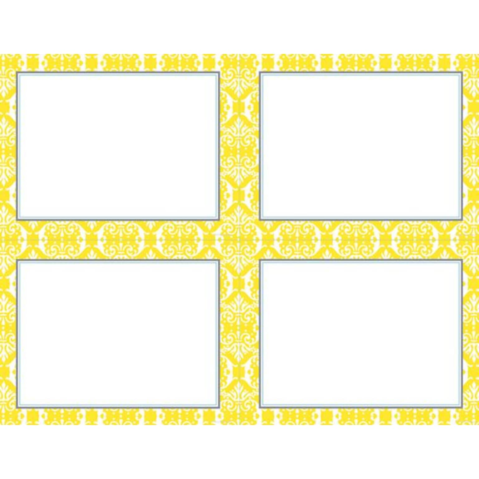 Great Papers® Fresh Slate Damask 4-up Postcards, 80/Pack