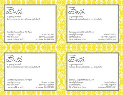 Great Papers® Fresh Slate Damask 4-up Postcards, 80/Pack