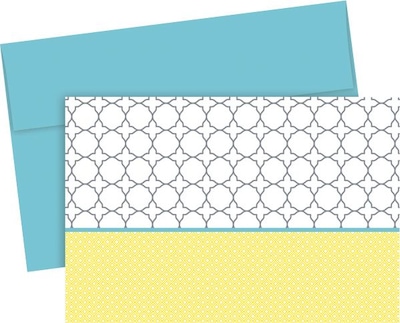 Great Papers® Fresh Slate Trellis Note Cards, 20/Pack