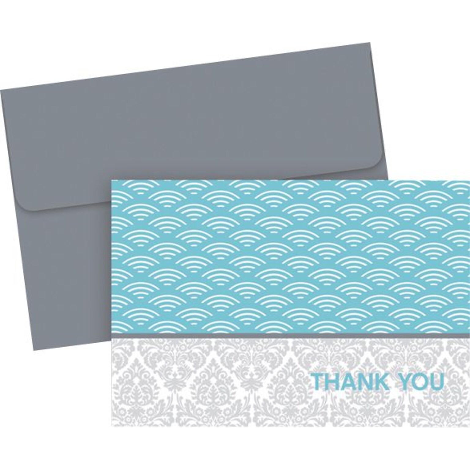 Great Papers® Fresh Slate Scallops Thank You Cards, 20/Pack