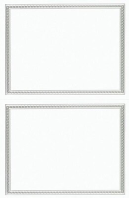 Great Papers® Silver Helix Foil 2-up Postcards with envelopes, 50/Pack