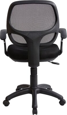 Techni Mobili Mid-Back Mesh Task Chair, Black