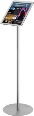 Deflect-O Document Holder, 8.5" x 11", Freestanding, Silver Steel (692045)