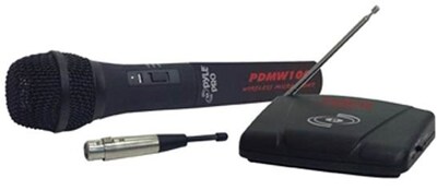 Pyle® PDWM100 Dual Function Wireless/Wired Microphone System, 100 Hz - 10 kHz