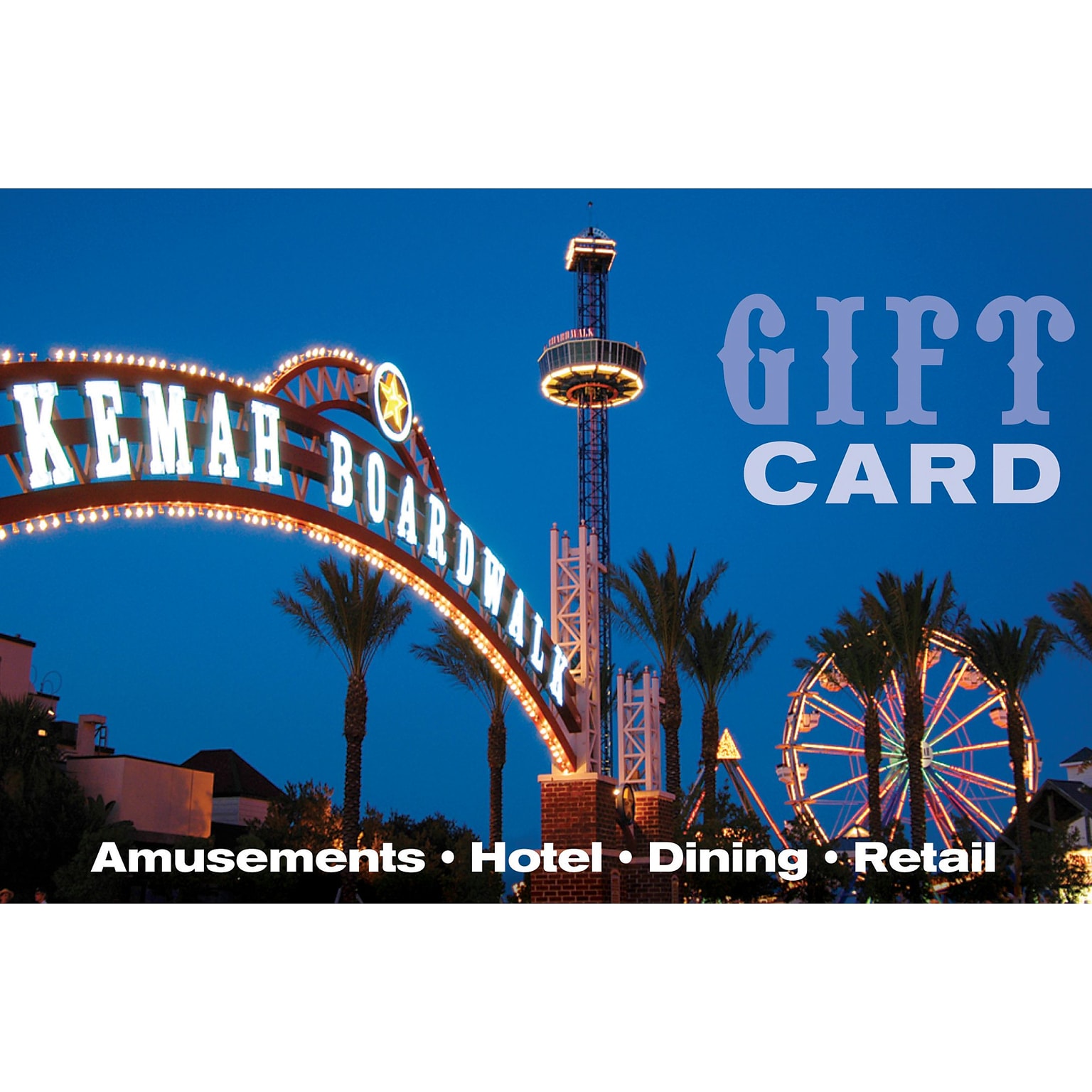 Kemah Boardwalk Gift Card $50