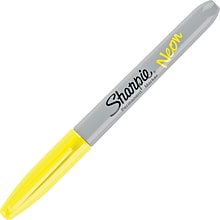 Sharpie Neon Permanent Marker, Fine Tip, Neon Yellow (1860445)