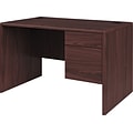 HON 10700 Series H107885R 48 Single Pedestal Desk, Mahogany (HON107885RNN)
